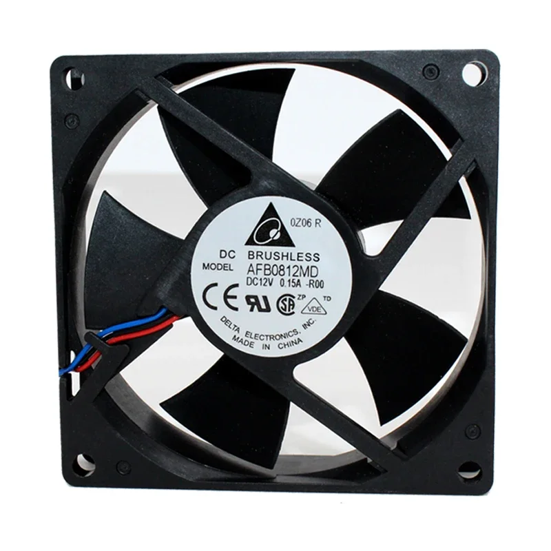

Вентилятор охлаждения сервера Delta Electronics AFB0812MD R00, 12 В постоянного тока, 0,15 А, 80x80x20 мм, 3-проводной
