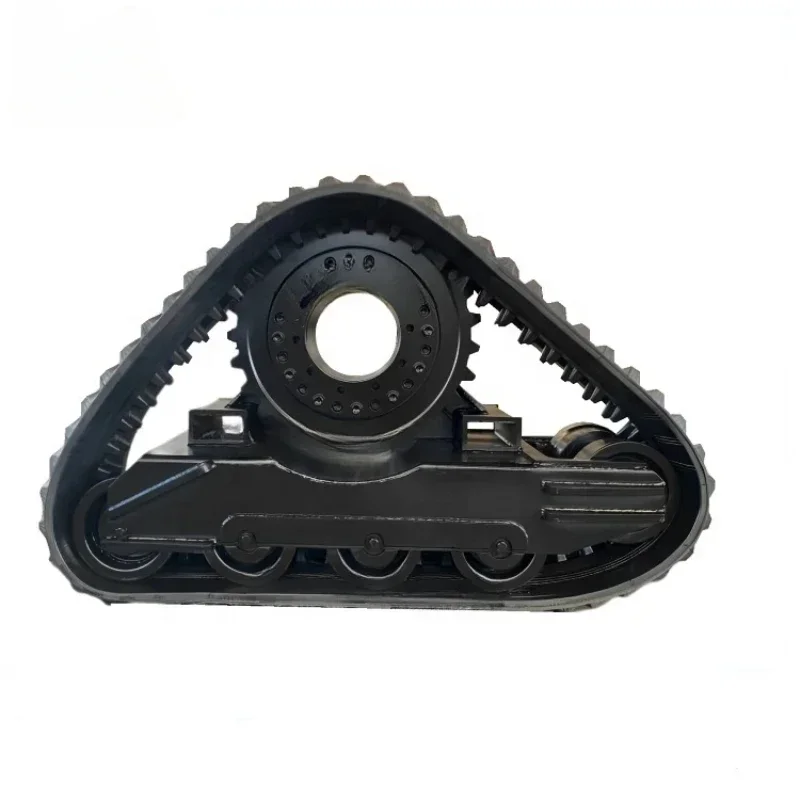 custom multifunctional excavator triangle crawler rubber steel track undercarriage for farming machines chassis parts