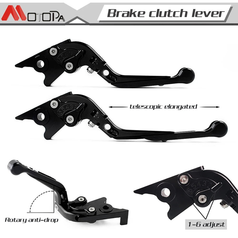 Motorcycle BD300 Brake Clutch Levers Handle Adjustble Fall Proof Protect Accessories For Benda BD300 BD 300