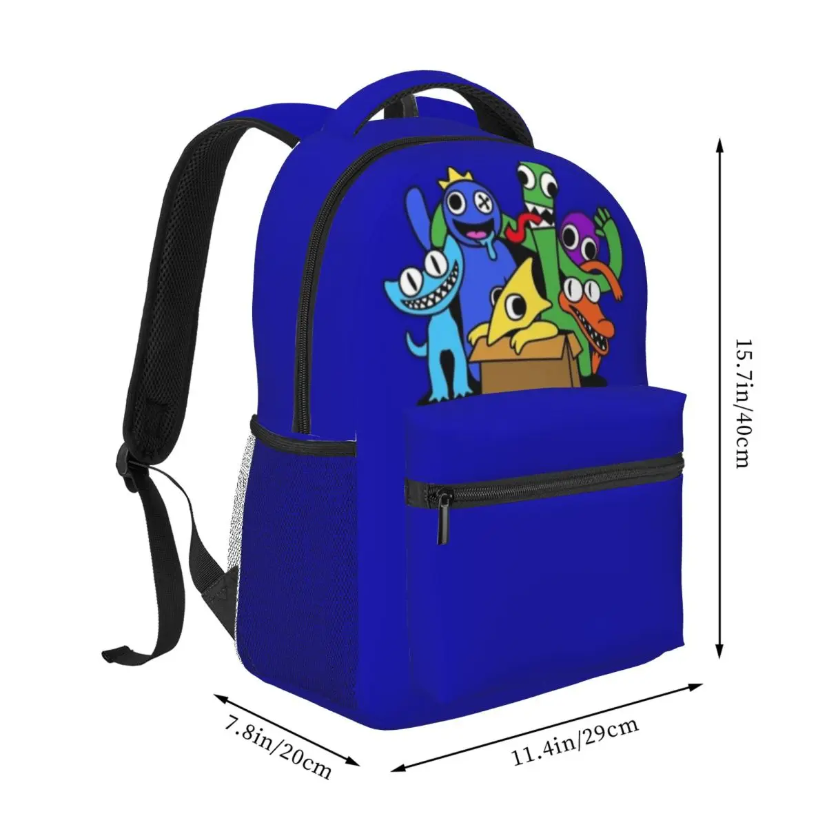 Rainbow Friends Chapter Two With Cyan And Yellow Fashion Kids Backpack Women Teenagers Schoolbags Travel Laptop Backpack