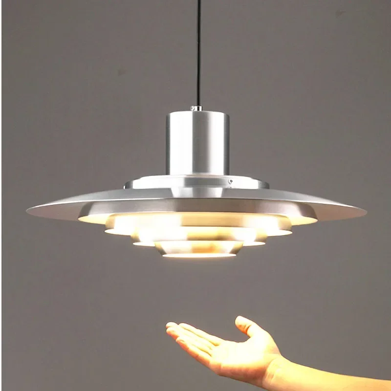 

Danish Multi-layer Flying Saucer Pendant Lights Dining Room Kitchen Table Bar LED Chandelier Bedroom Nordic Designer Art Lamp