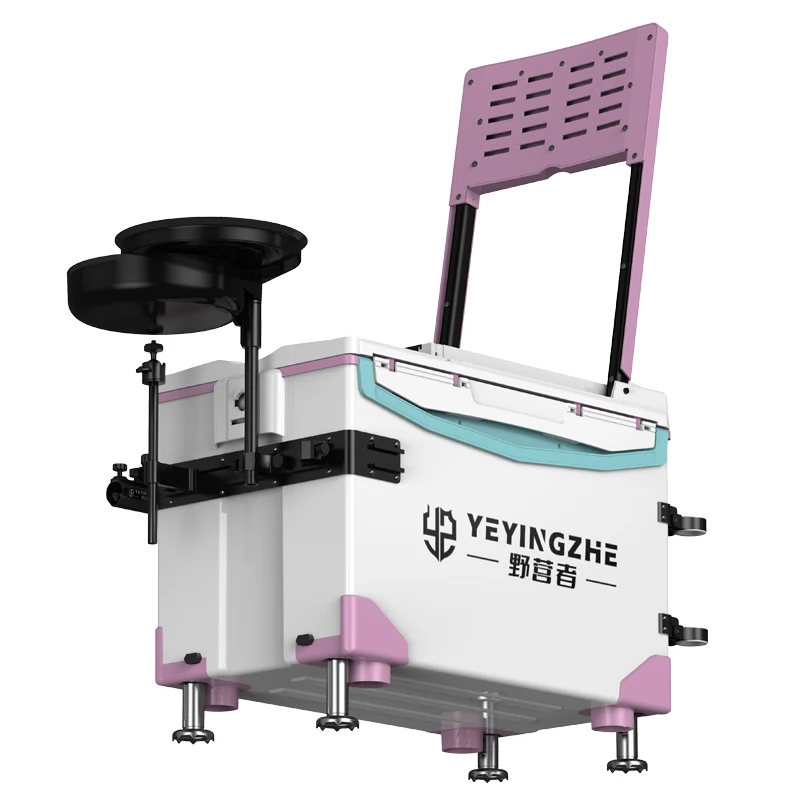 

Рыболовные принадлежности Полный многофункциональный ящик для снастей с подъемными ножками и колесом Рыболовный ящик с сиденьем Рыболовные снасти