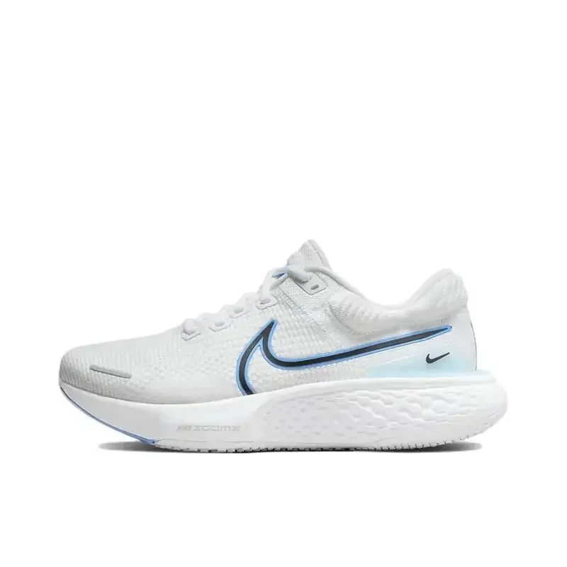 Nike ZoomX Invincible Run FlyKnit 2 เสื้อผ้าแฟชั่นกันลื่นสําหรับบุรุษและสตรีและการดูดซับแรงกระแทกรองเท้าวิ่งสีเบจสีดํา