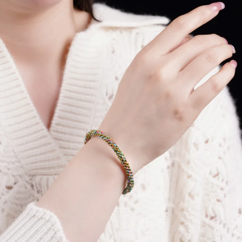 New Handmade Colorful Lucky Knot Bracelet Rope Lucky Bangle Child Adult Lovers\' DIY Best Friends Lucky Bracelet Drop Shipping