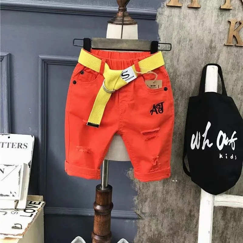 Conjunto de ropa de verano para niños, camiseta negra y pantalones cortos, 2024