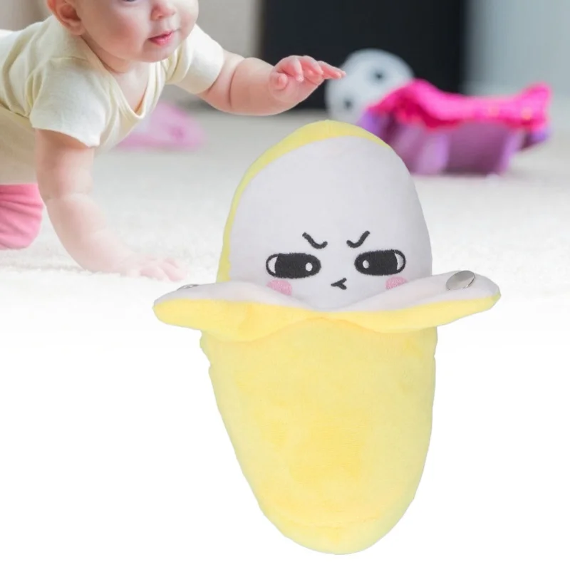 Muzyczny Bębenek Pianinkowy Pluszak Owoc Elektryczny Interaktywny Lalka Dla Dzieci Banan