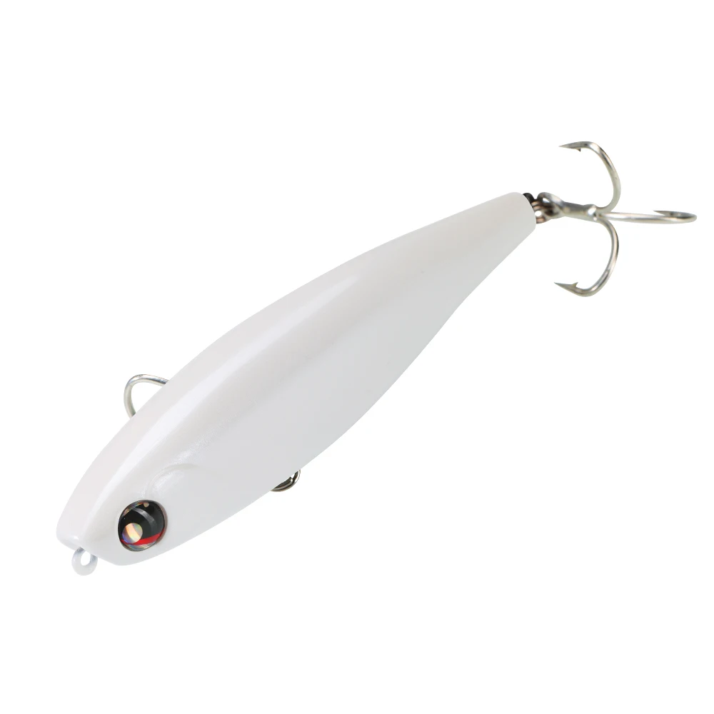 Hunthouse Topwater crayon leurre de pêche flottant hochet balle appât dur WTD Surface 100mm17.6g eau salée pour brochet bar matériel de poisson