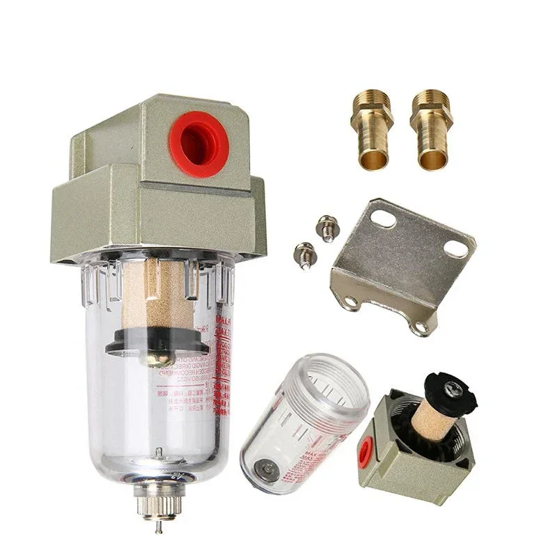 AF2000-02 1/4 Air Pump Compressor Filter Pneumatic Universal Oil Catch Tank Can Out Impurities Water Separator Compressed