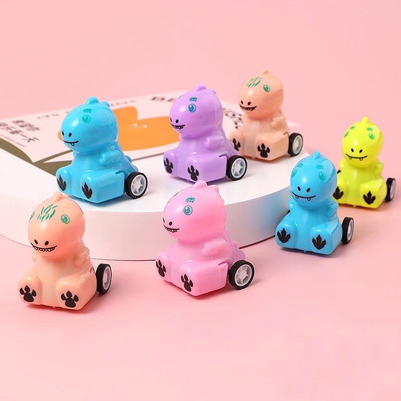 

5 Pcs Kids Colorful Dinosaur Pull Back Car Toys Creative Cute Tyrannosaurus Rex Inertia Pull Back Car Toys Kids Birthday Gifts