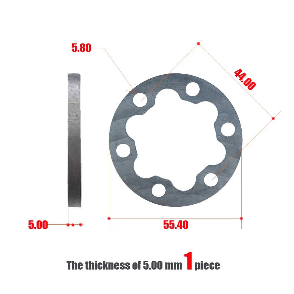 Electric Bike Electric Scooter Brake Gasket Spacer 6 Holes Disc Washer 2/2.5/4/5mm Bicycle Brake Accessorie Cycling Repair Tools