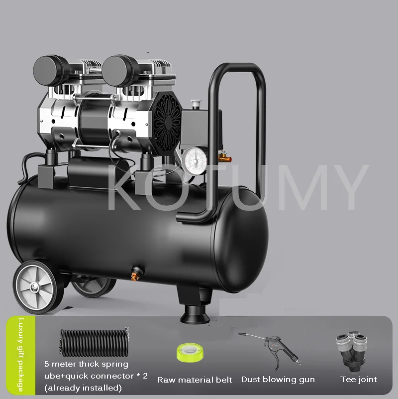 Silent Oil-free Air Compressor 220V Portable Air Compressor 8/12/30/50L Spray Painting High-pressure Air Pump Car Air Compressor