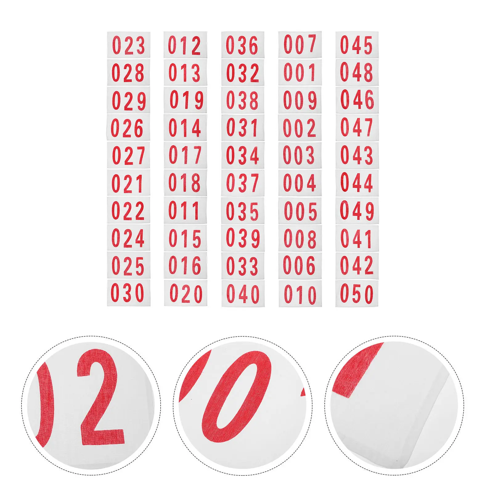 

50 штук спортивных номерков из мягкого материала, долговечные номерки для соревнований по бегу, номера для забегов, замена номерков для бега