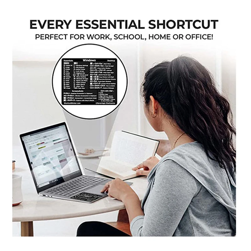 Windows PC Reference Keyboard Computer Shortcut Sticker For Quick Reference Keyboard Guide