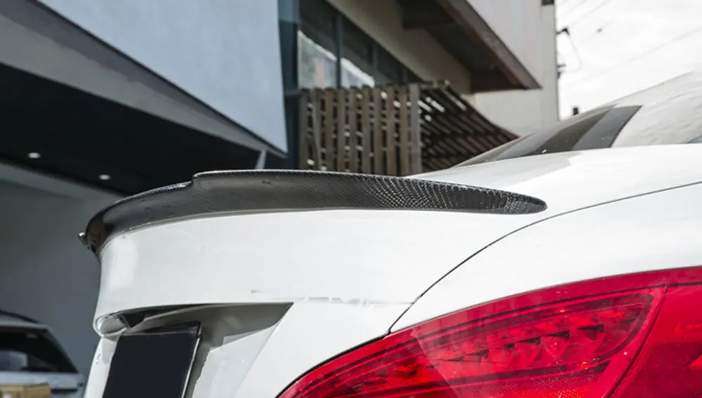 سبويلر خلفي من ألياف الكربون لبنز CLA Class W117 CLA180 CLA200 CLA250 2013-2019 سبويلر جناح الجذع الخلفي منقار البط