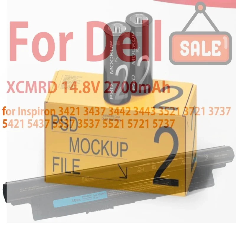 

New 40Wh XCMRD 65WH MR90Y Laptop Battery for Dell Inspiron 3421 3437 3442 3443 3521 3721 3737 5421 5437 5537 3537 5521 5721 5737