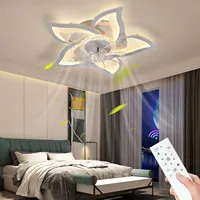 Ceiling Fan with Lights,Modern Dimmable Flower Shape, Remote Control/app Control,Timing 6 Gear Speeds Fan Ceiling Lamp