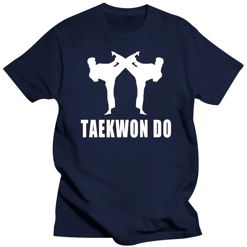 2024 erkek dövüş sanatları Tee gömlek rahat erkek o-boyun kısa kollu T Shirt Streetwear Yeni Tae Kwon Do tekvando T-Shirt