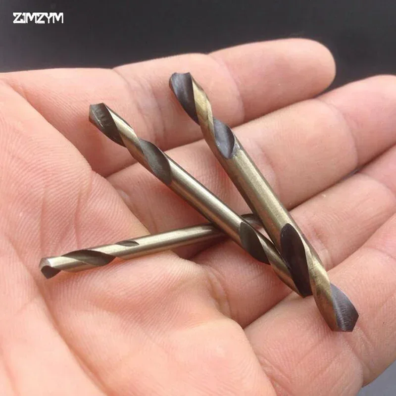 1PC Double Head Twist Drill Bits HSS Drill Bit Practical Hole Punch Super Hard Double Edge for Stainless Steel