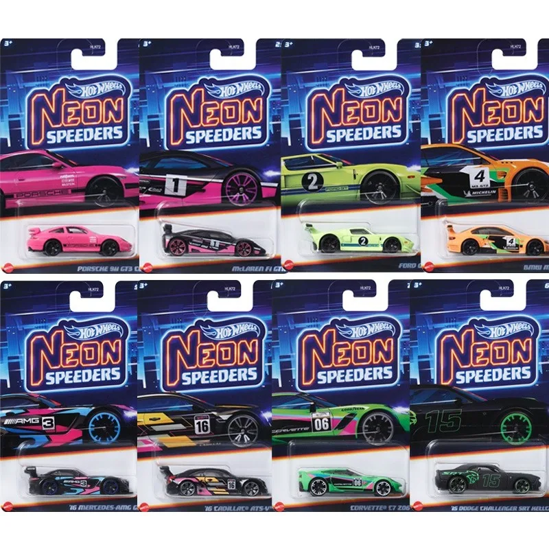 Hot Wheels Neon Speeders Nissan Skyline 1/64 Car Model Miniature Cars Diecast Hoteelws Carros Hotweheels HLH72 Miniaturas Coches