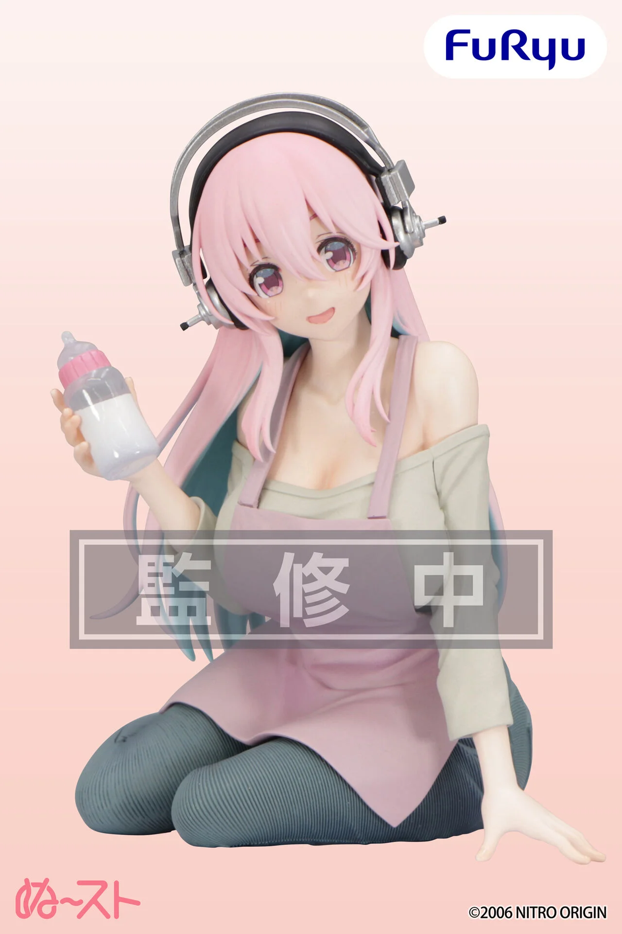 Original FURYU Super Sonico Anime Sonico Hahanaru Noodle Stopper Figure Action Figurine Toys PVC Model Figuarts Collection view 2