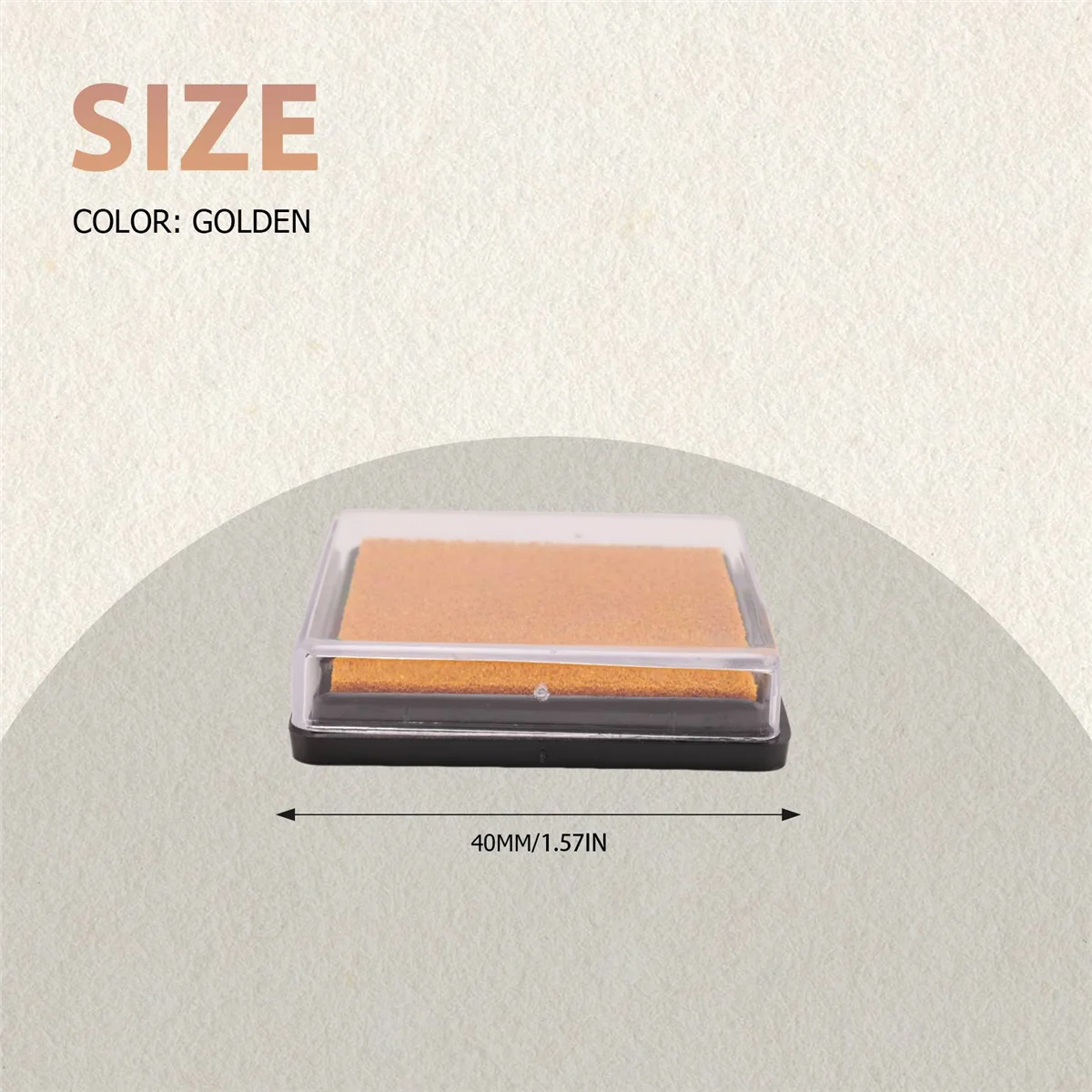 ABVS  Ink pad stamp pad for wedding letter Document gold