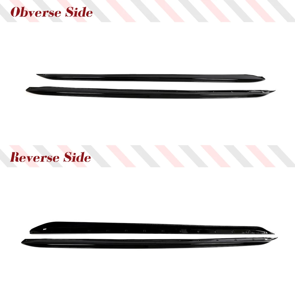 Car Side Skirts for BMW 3 SERIES G20 G21 LCI M SPORT 2023-2024 Under Door Rocker Panels Valance Extension Lip ABS Gloss Black