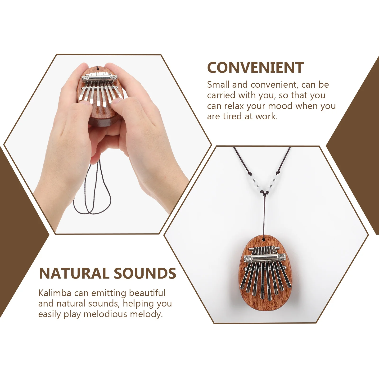 

Beginners Kalimba Thumb Piano Superior Design Suitable for Performance Recording Wood Kalimba Thumb Piano Music Toy