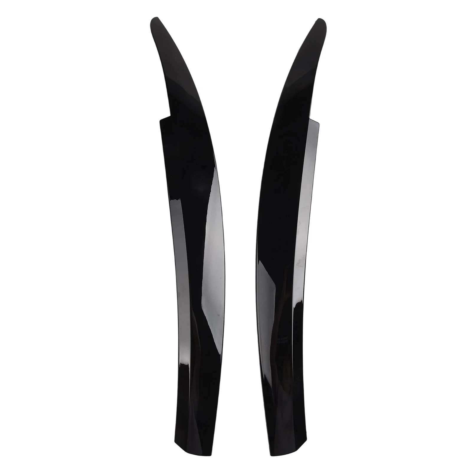

For Scirocco 09-17 Eyebrow Trim Headlight Eyelid Glossy Black 2pcs ABS Plastic Accessories Cover Trim Head Lamp