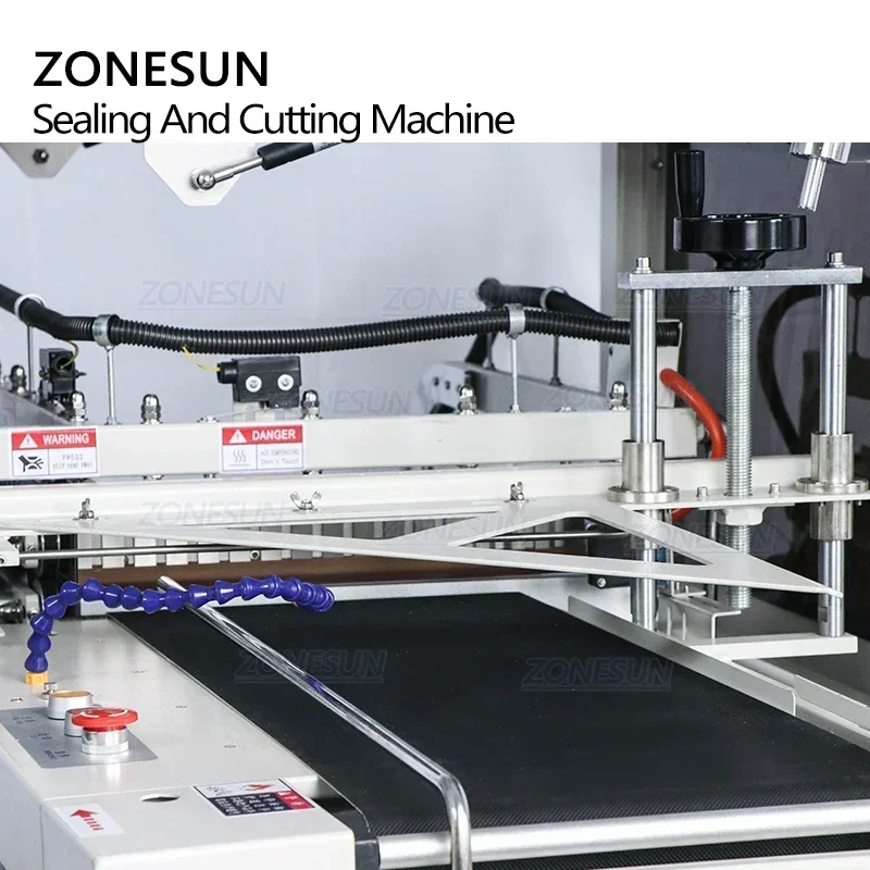 ZONESUN ZS-450 Automatic L-Bar Sealing and Cutting Machine Heat Shrink Film Wrapping Packaging Equipment for Box Book Food