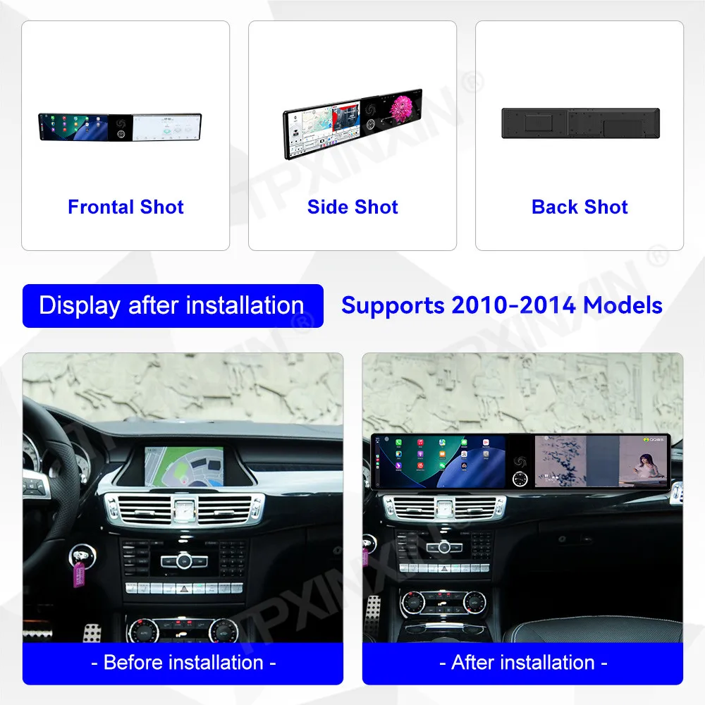 8-Core Dual Screen Interaction Android 13 For Benz CLS 2010~2014 Multimedia GPS Navigation Car Radio Stereo Receiver Head Unit
