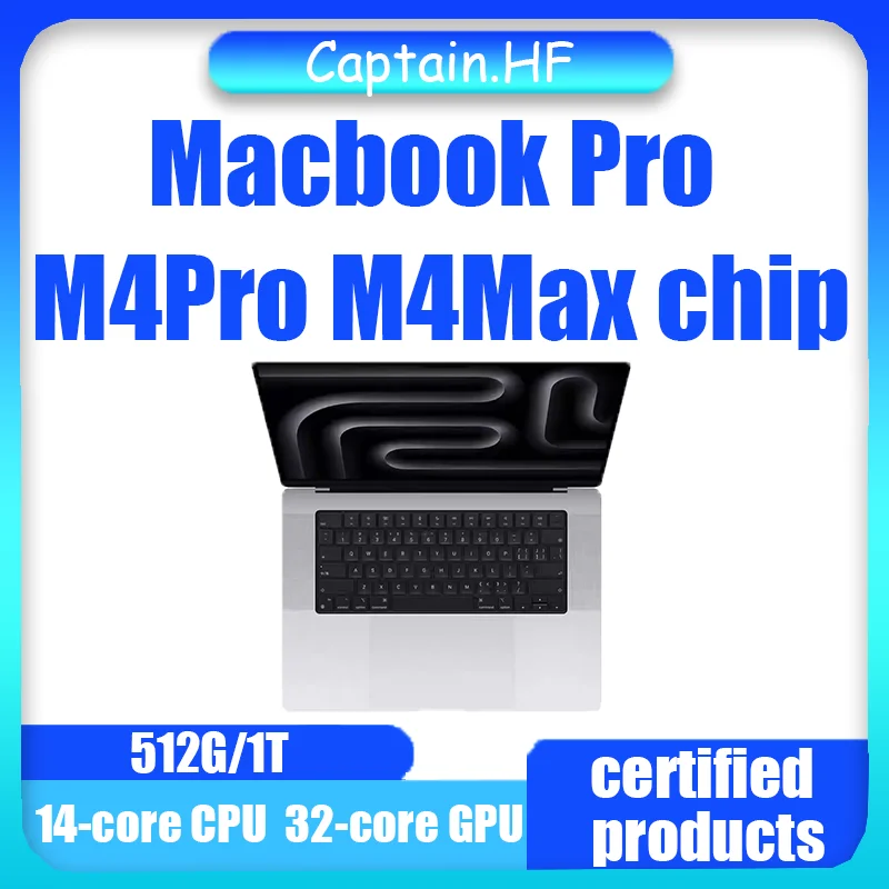 2024 MacBook Pro M4Pro M4Max 14Inch 14-core CPU 32-core GPU 512G/1T 16G/24G/64G RAM Notebooks Laptop.