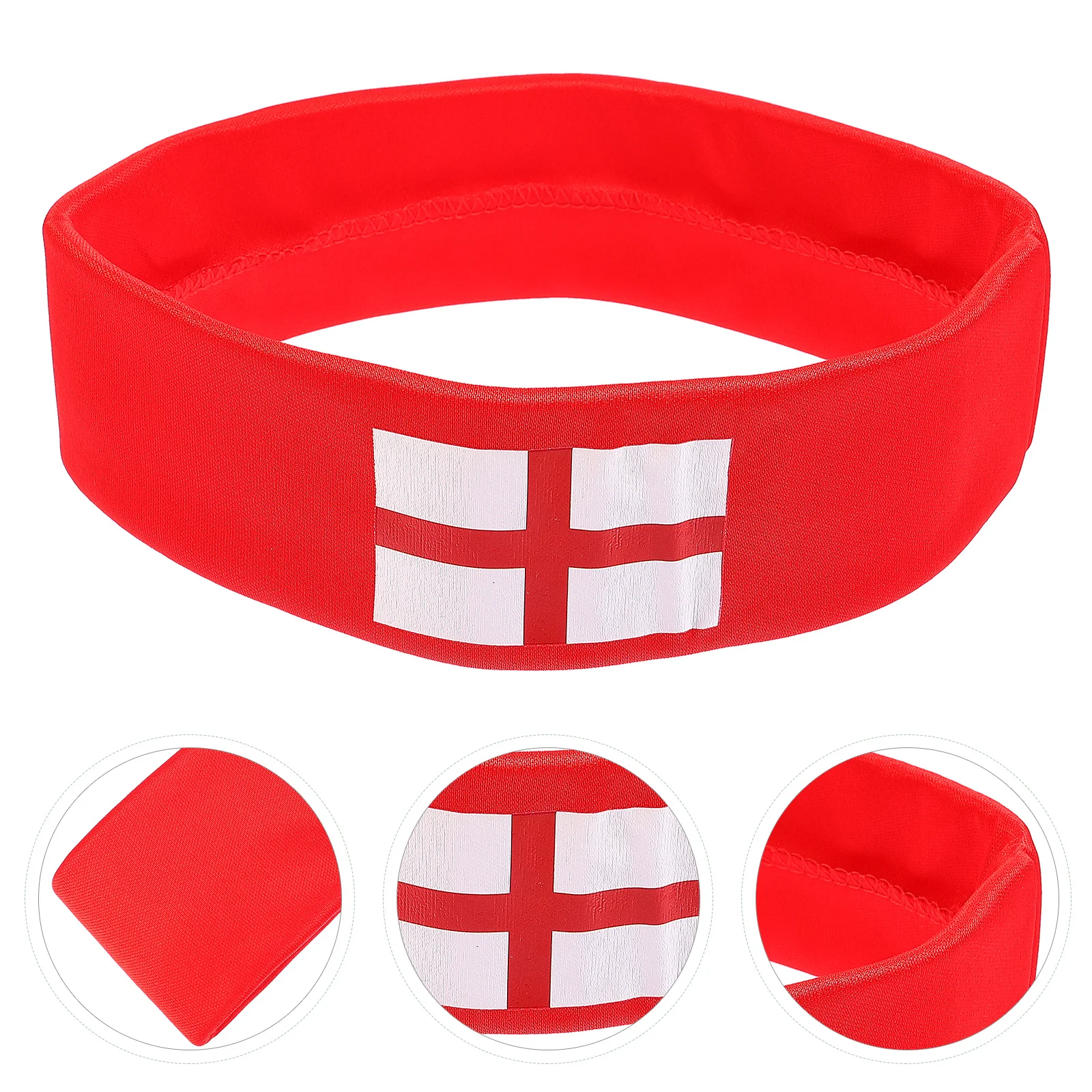

2Pcs Football Cheering Headband Cloth Flag Headwear for Supporter Gear Comfortable Non-Slip Design Man Woman