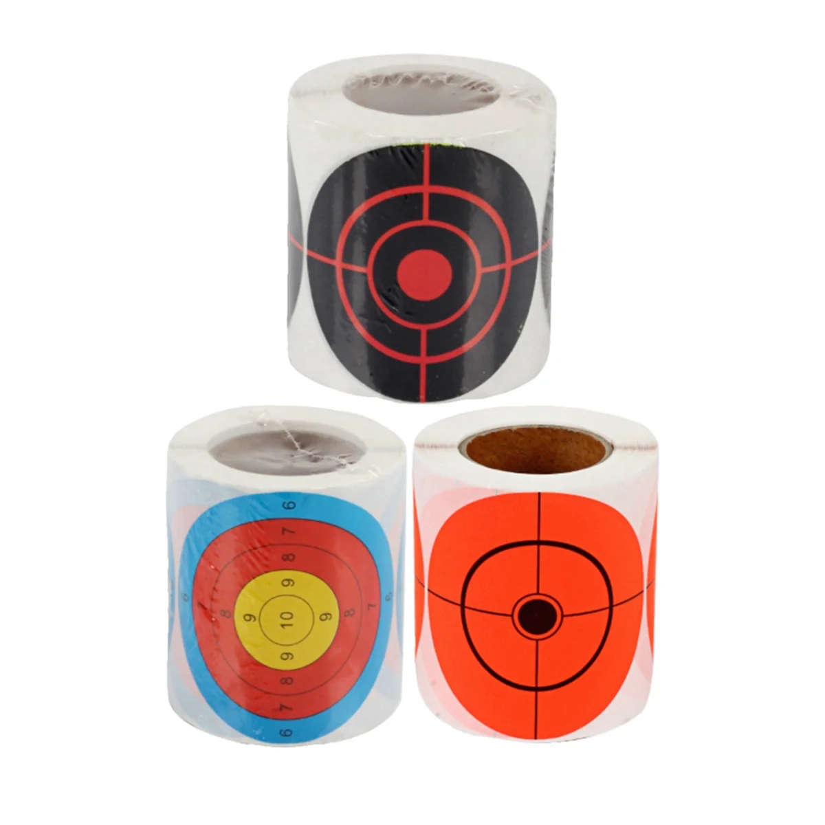 A72Z Target Paper Self-Adhesive Target Paper Sticker is Small Convenient and Easy to Carry Black