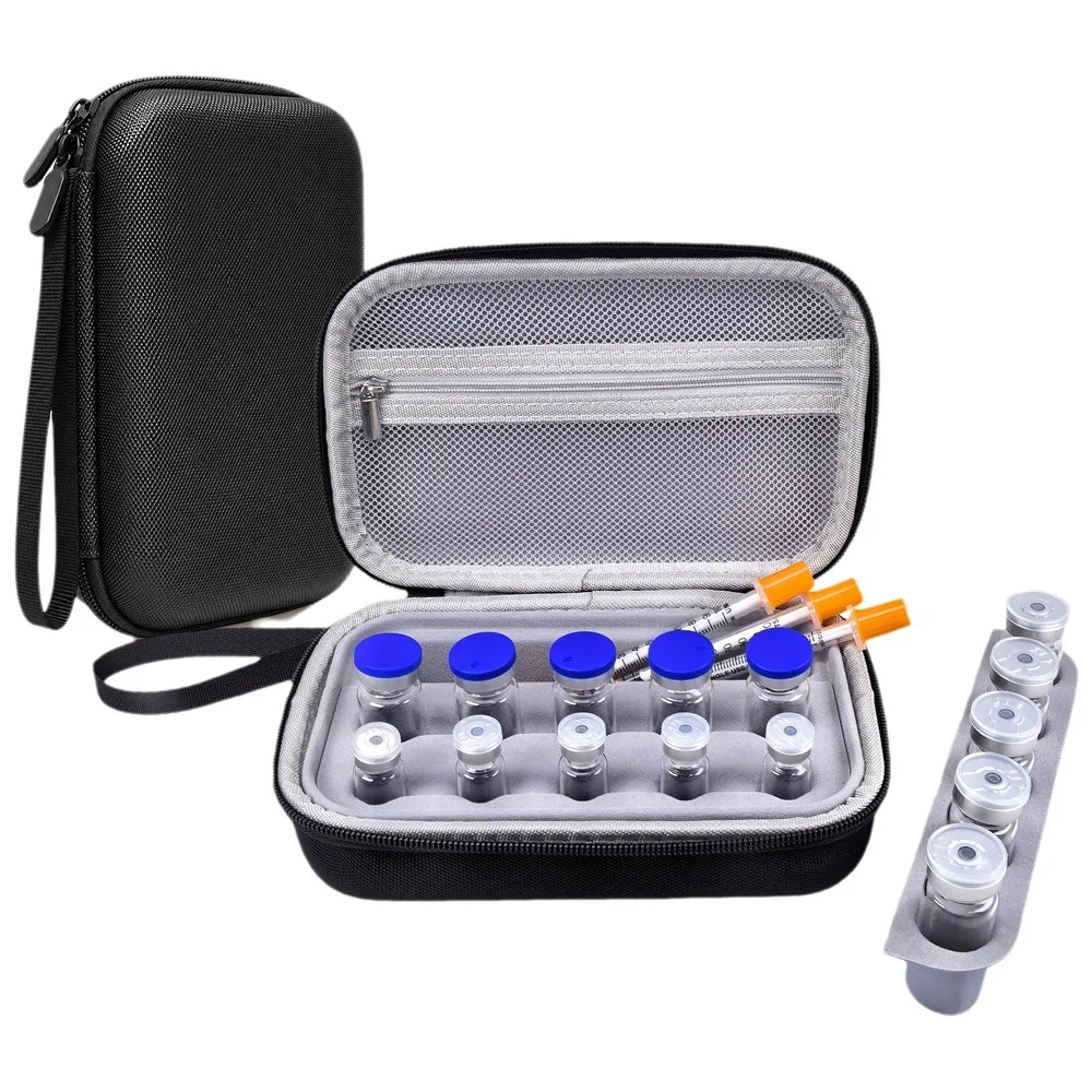 Shockproof Insulin Vial Storage Case Waterproof Groove Fixation Essential Oil Case Drop-proof Thermal Insulated