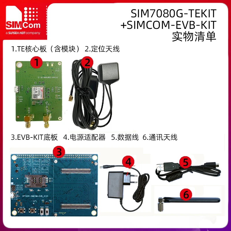 SIMCOM core Xuntong NBLOT scheda di sviluppo valutazione 7080G-TEKIT a bassa potenza con posizionamento versione globale