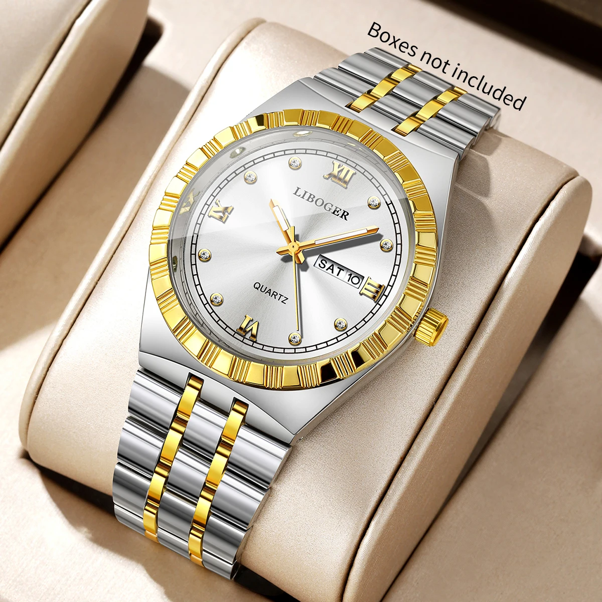 ساعة رجالية فاخرة بحزام من الف - مراجعة Luxury Watch Organizer For Men وسعره