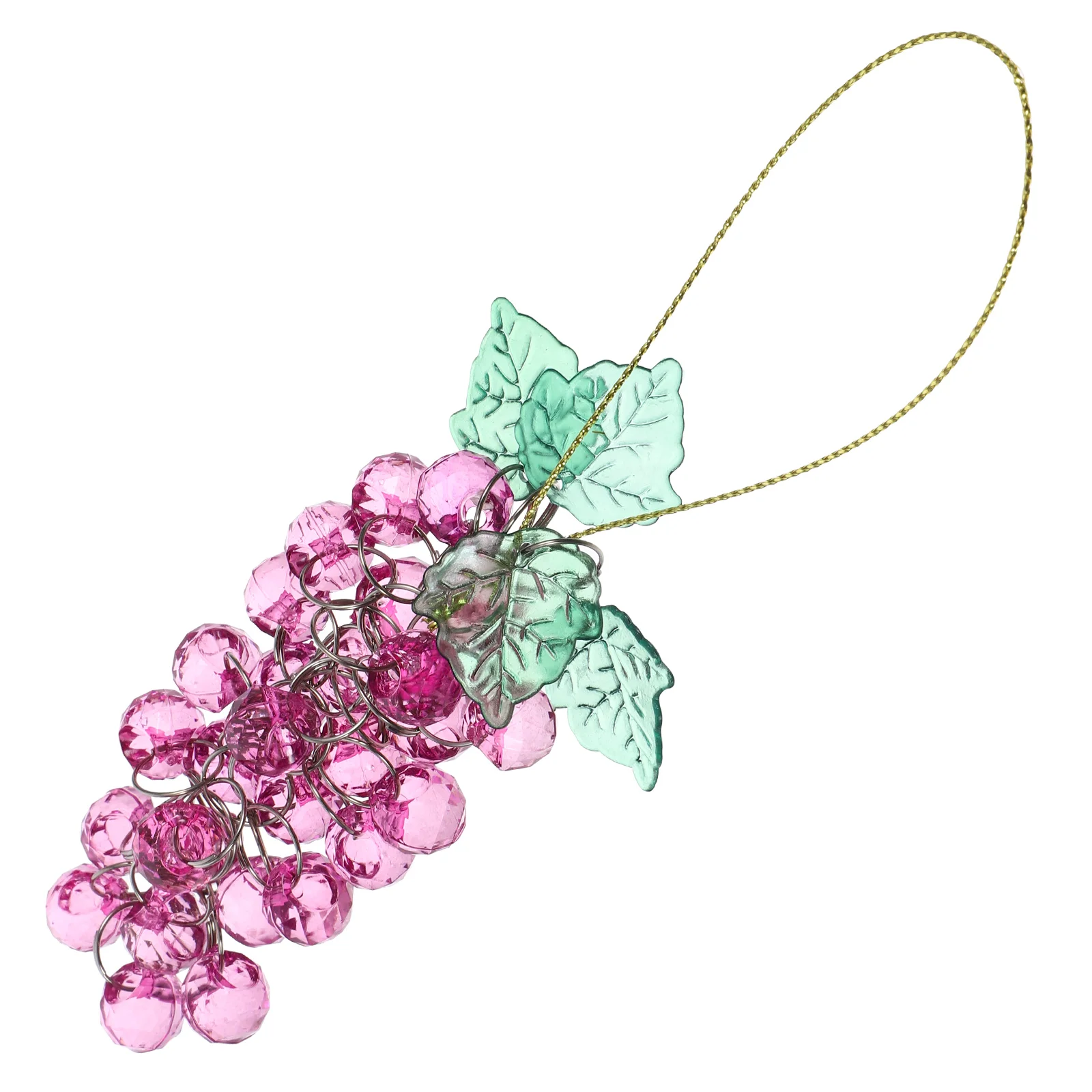 

Beaded Acrylic Grape Hanging Pendant Cluster Decorative Ornament for Party Celebration Wedding Photo Backdrop Decor