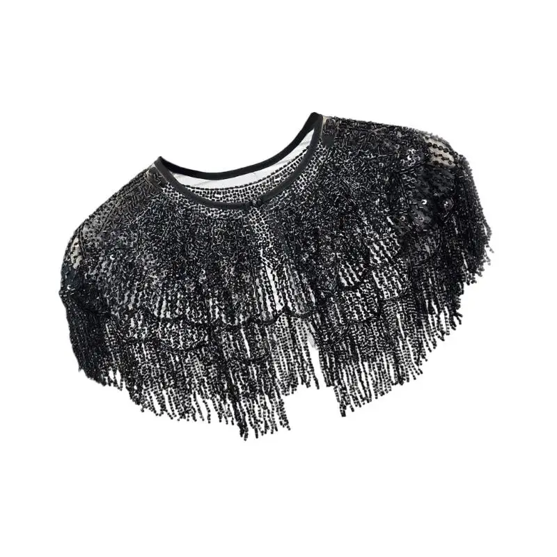

A52E Delicate Embroidery Decoration Scarf Multipurpose Polyester Hide For Special Instances