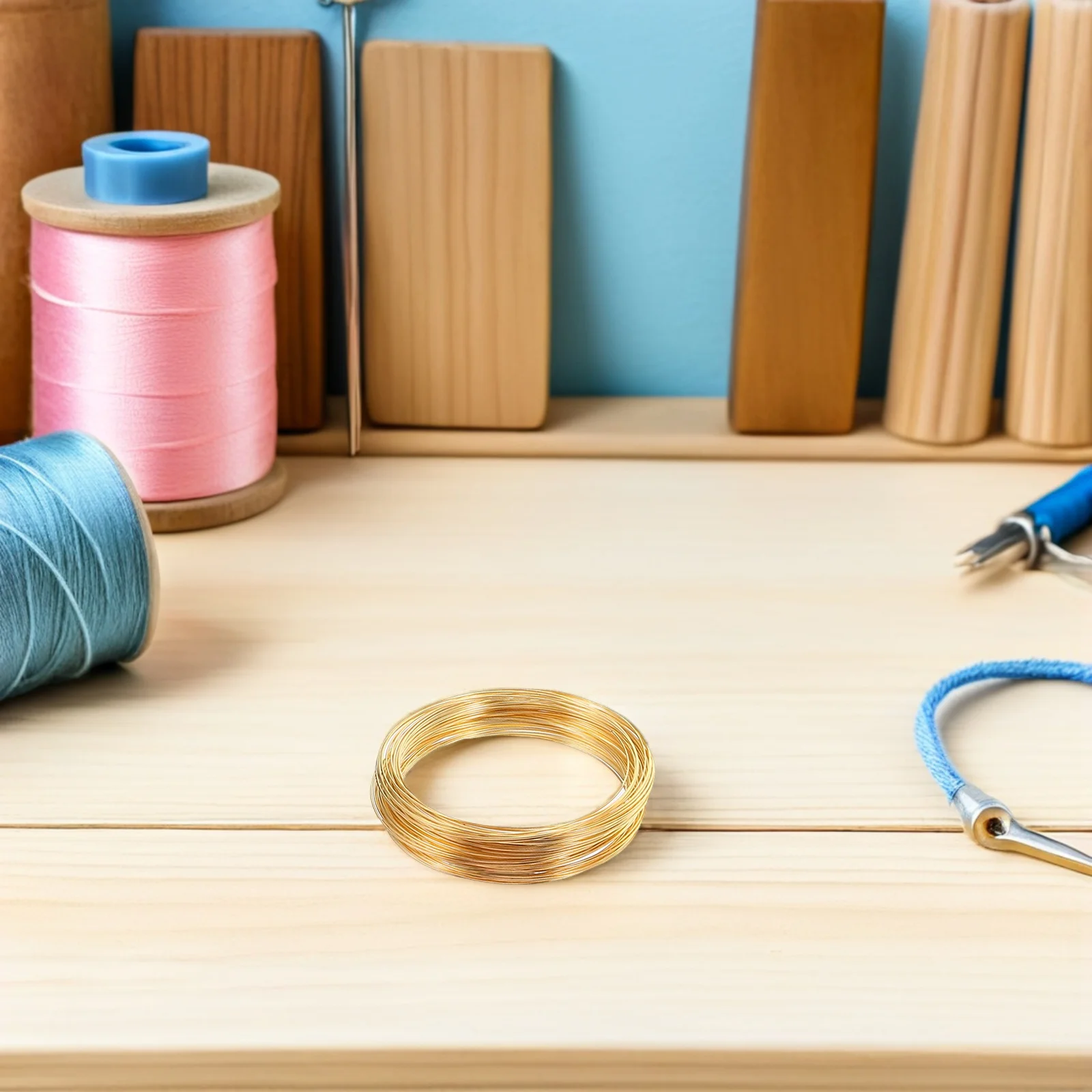 DIY Jewelry Making 3 Rolls Memory Wire Cuttable Flexible Metal Wire for Bracelets Necklaces Earrings Beading Supplies