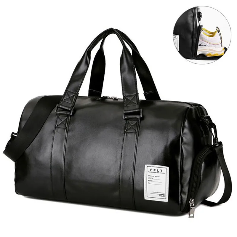 

2023 Gym Bag Leather Sports s Dry Wet s Men Training for Shoes Fitness Yoga Travel Luggage Shoulder Sac De Sport XA512