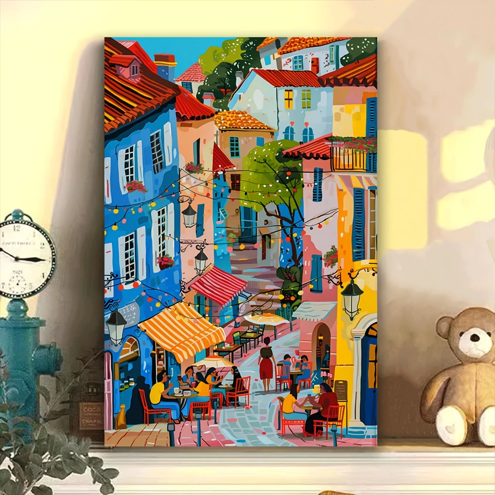 

Neighborhood Street Scenery 500/1000/1200/2000 PCS Jigsaw Puzzles Family Activity Games DIY Puzzle for Bedroom Home Decor Gift