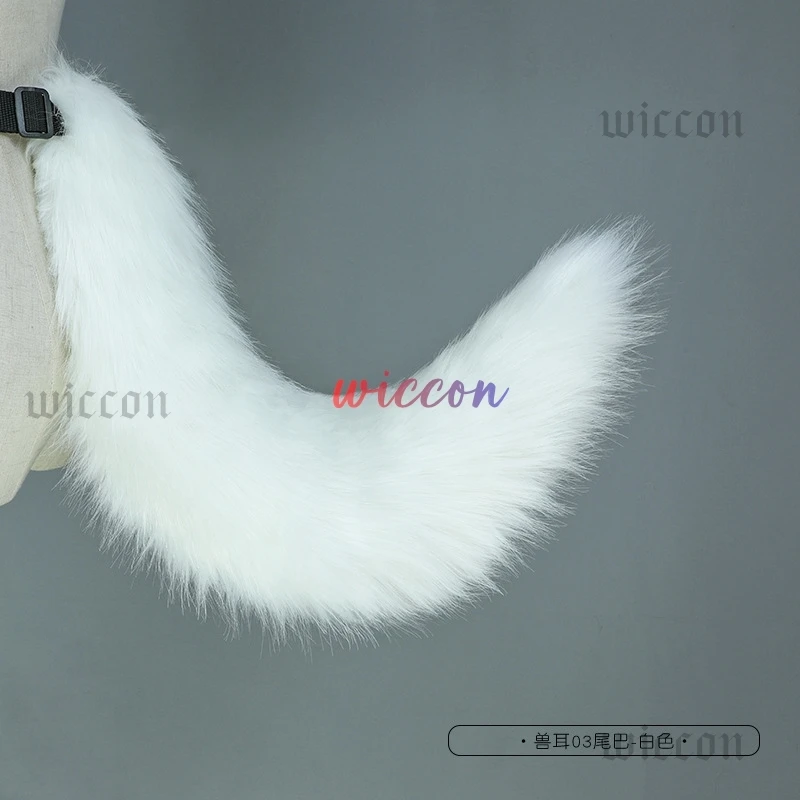 Kig Fursuit Cosplay Gatto Code di volpe Peluche Costumi Cosplay Code grandi Cane Coda pelosa Gioco di ruolo Puntelli per feste Coda di Fursuit per le donne