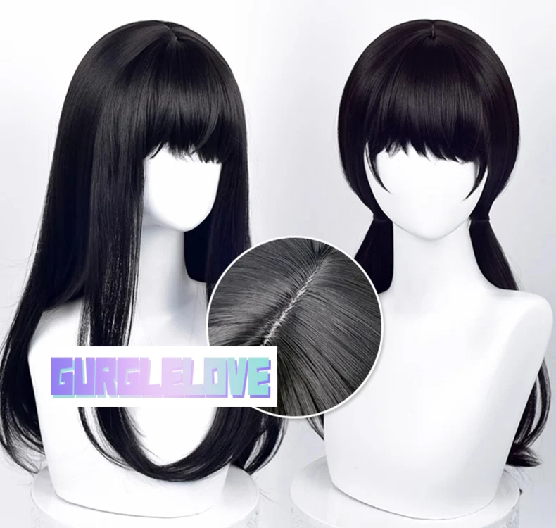 (GL43) Anime Kigurumi Cosplay Masker Lolita Travestie BJD Masker Aangepaste Japan Cartoon Kettingzaag Man Grote Netto Haar Pruiken