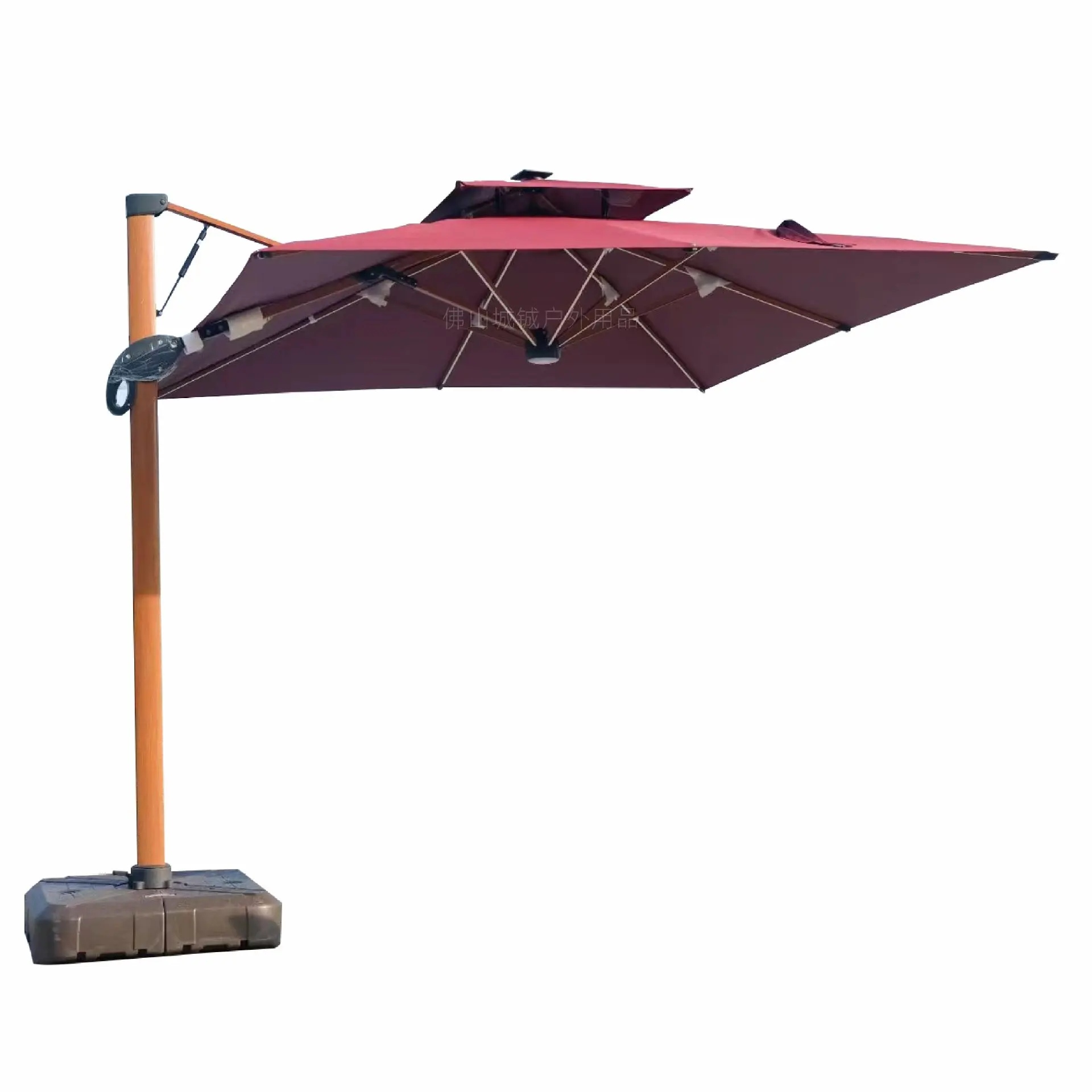 

Garden patio umbrella, patio wood outdoor, hydraulic umbrella