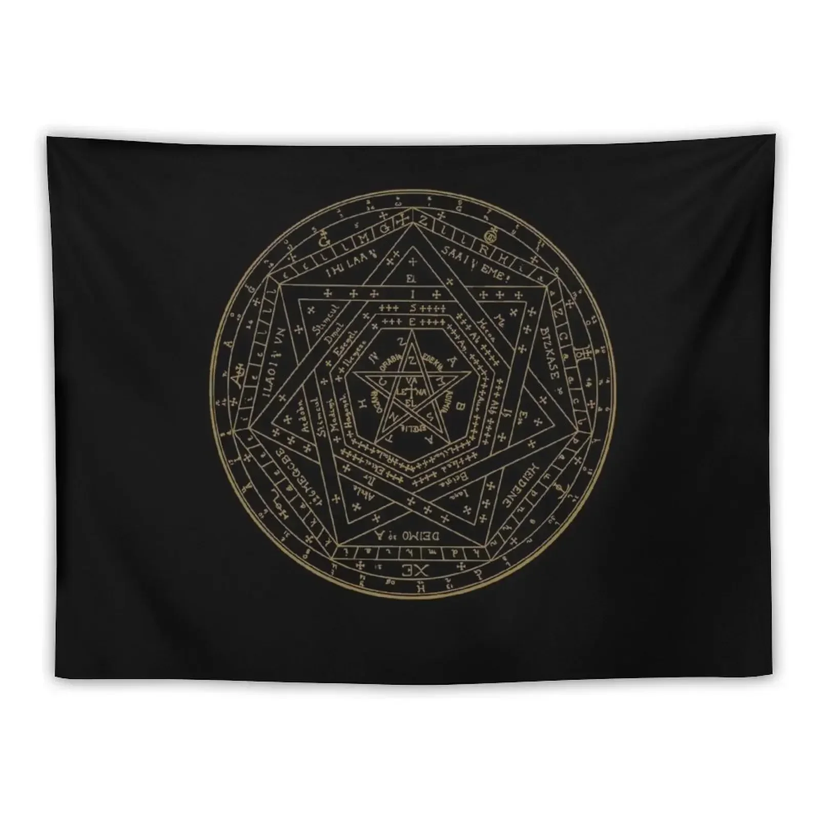 Sigillum Dei Aemeth Sigil of Ameth Enochian John Dee Symbol Tapestry Decorations For Room Aesthetic Room Decoration Tapestry