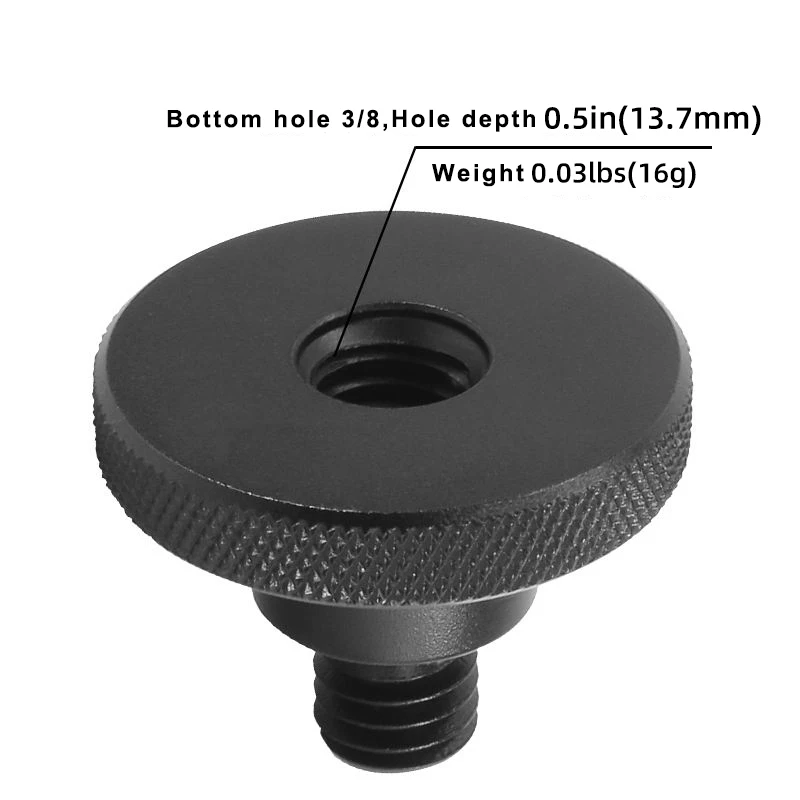 1/4 to 3/8 Inch Screw Aluminum Alloy Stability Camera Conversion Screw Tripod Quick Release Plate Screw Adapter Mount