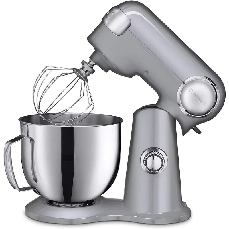 Cuisinart Stand Mixer, 12 Speeds, 5.5-Quart Mixing Bowl, Chef's Whisk, Flat Mixing Paddle, Dough Hook, and Splash Guard