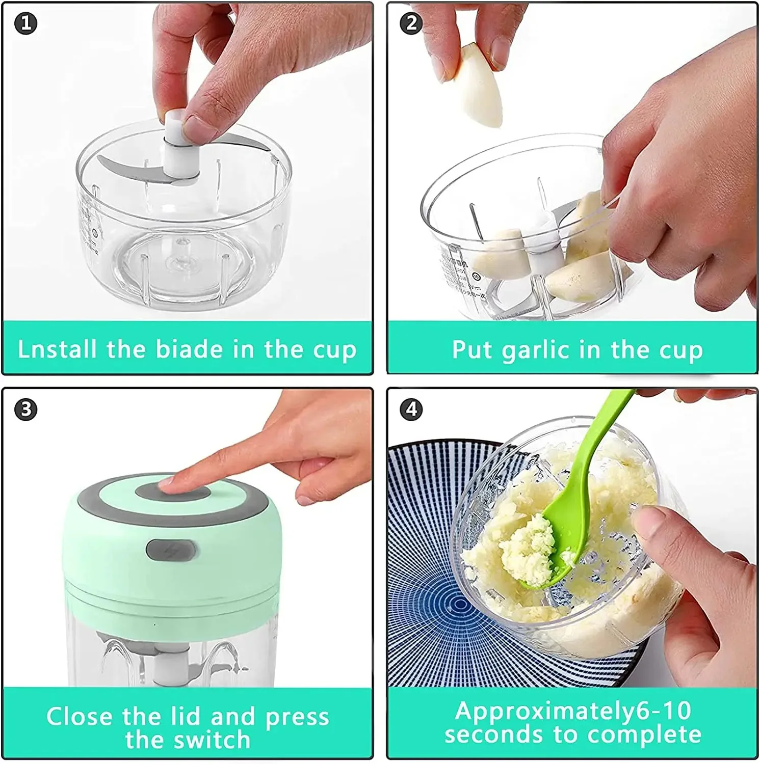 Electric Mini Chopper (100ML/250ML) 4