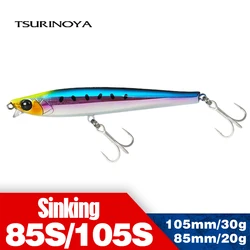 TSURINOYA 85S 105S Short Lip Heavy Fishing Lure Sinking Pencil AIRAZOR 85mm 20g 105mm 30g Long Casting Lipless Sea Fishing Lure