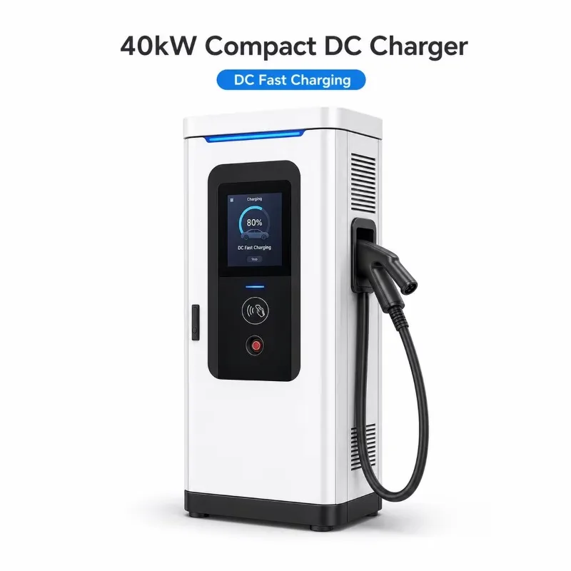 Customized 40kW Compact DC Fast Charger CCS2 Movable EV Charging Station OCPP 4G For Car Dealership Service Shop Residential Com
